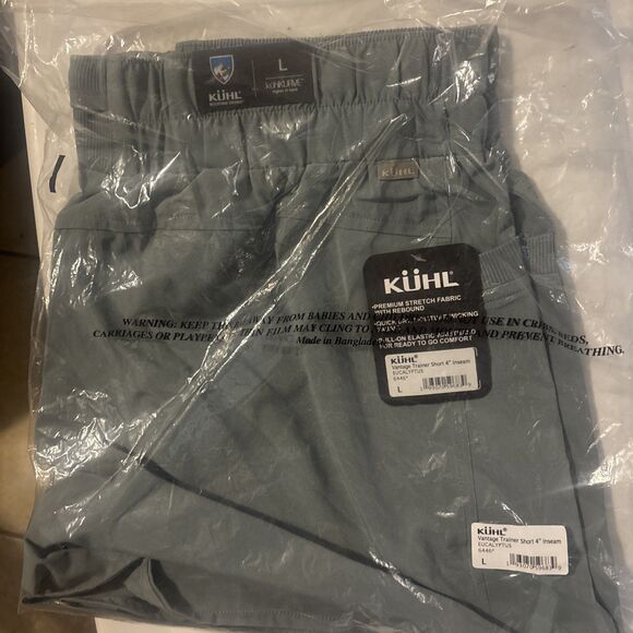 KUHL Women's Vantage Shorts Large  4” Eucalyptus Lightweight Stretch Hiking - Picture 5 of 5